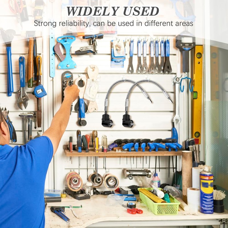 Flexible Drill Bit Extension and Right Angle Drill Attachment Set,