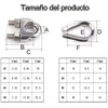 Voyzdx 24 Pza Nudo Para Cable De Acero 4mm Abrazadera