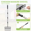 Eikovia Chicken Coop Accessories,15" Large Metal Chicken Poop Scooper, 22"