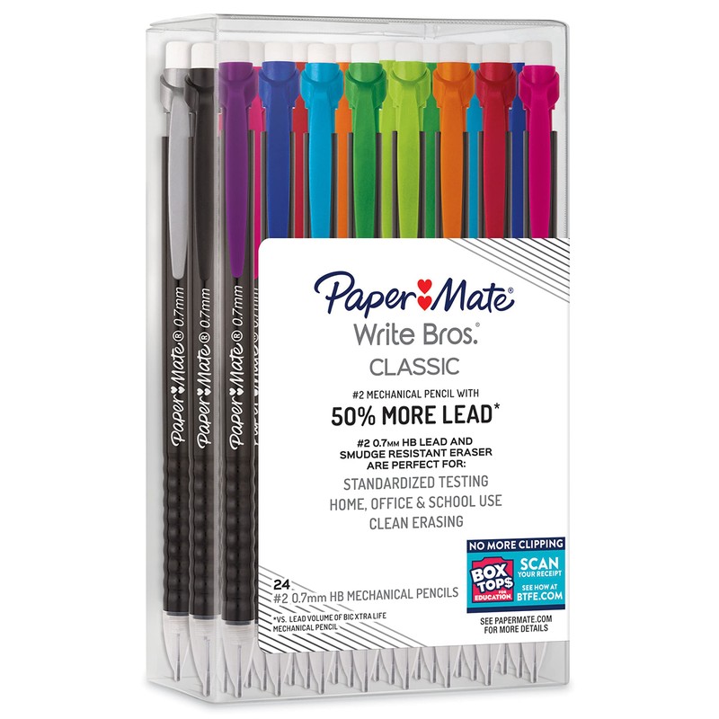 Paper Mate Mechanical Pencils 0.7mm Write Bros. Classic Number 2