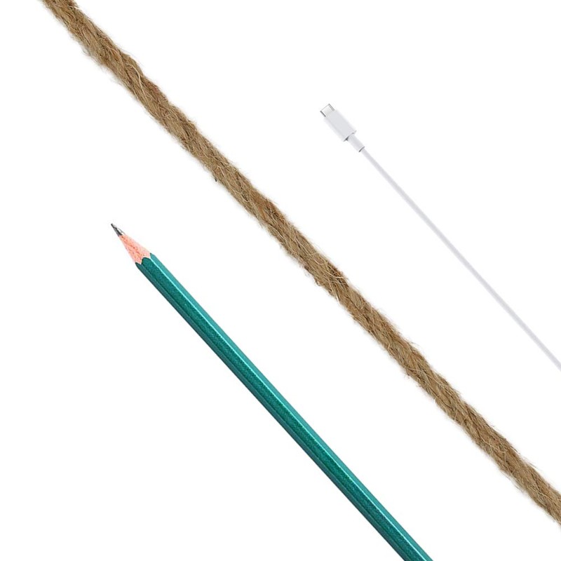 Vivifying 66 Feet 6mm Jute Rope, Natural Heavy Duty Twine