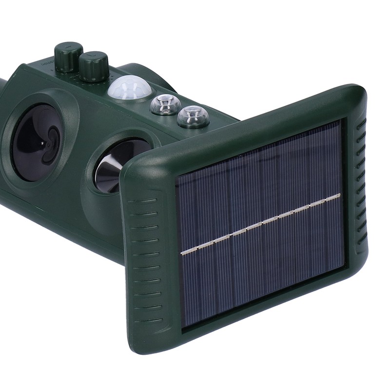 Outdoor Animal Repeller Solar Ultrasonic Power Repellent Pest Cat Dog