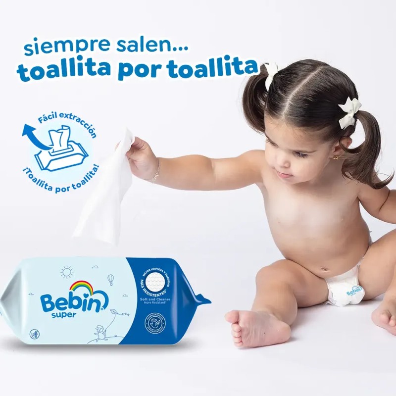 Bebin Super | Toallitas Húmedas - 18 Paq De 80