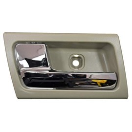 PT Auto Warehouse FO-2363MF-LH - Interior Inner Inside Door Handle, Chrome Lever with Stone Housing - Left Driver Side