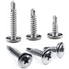 Jetovo 150 Pack 410 Stainless Steel Wafer Head Phillips Self