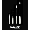 VMS RACING GLOSS WHITE TELESCOPIC 50 CAL BULLET AMMO ANTENNA