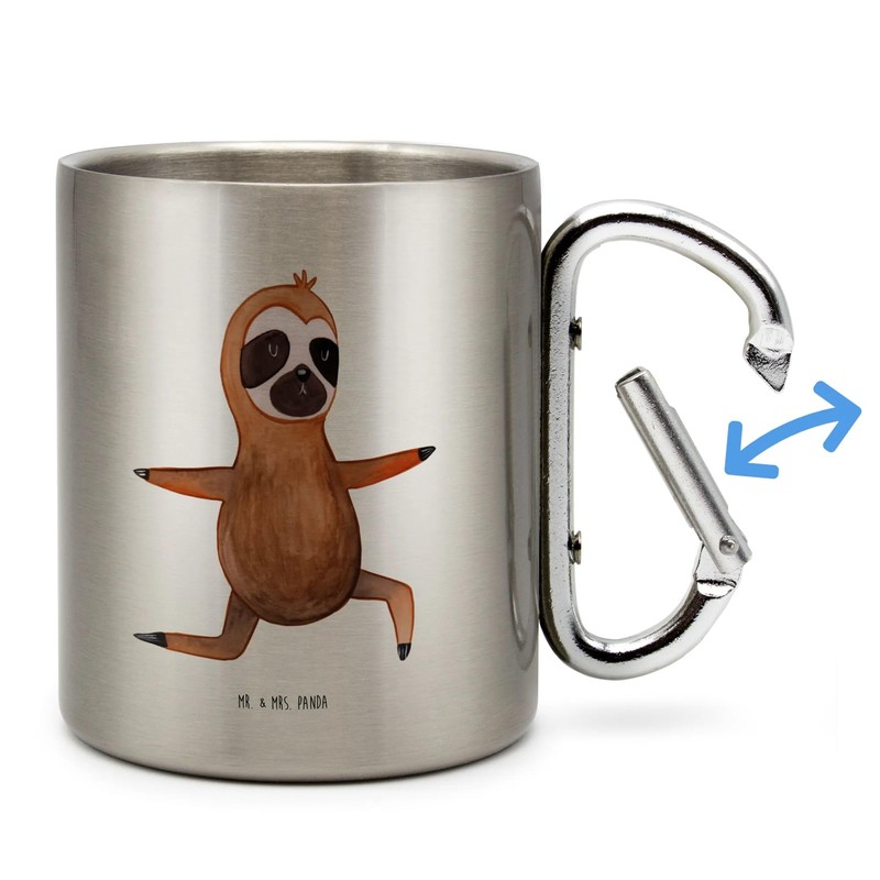 Mr. & Mrs. Panda Stainless Steel Cup Sloth Yoga Gift