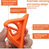 Fokmuaex 2pcs Wall Mount Fishing Rod Holder - No Drilling