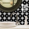 25 PCS Moroccan Style Tile Sticker, 4x4 Inch(10x10cm) Traditional DIY