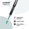 Uniball Vision Elite Rollerball Pens; Assorted Pens Pack of 8;