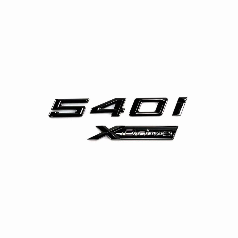 Unbranded for 5 Series Gloss Black Emblem 540i+XDrive Number Letters