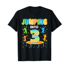 Jumping Into 3 3rd Birthday Trampoline 3 Years Old T-Shirt