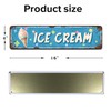 Ice Cream Embossed Metal Sign - Vintage Diner Ice Cream