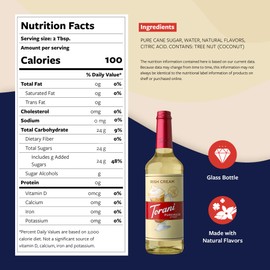 Torani Puremade Syrup, Irish Cream Flavoring for Drinks, Glass Bottle with Pump Included, 25.4 Fl Oz