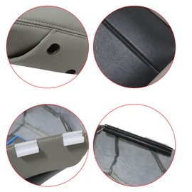 NLQR Driver Bottom Perforated Microfiber Leather Seat Cover Tan Compatible with Volkswagen Jetta 2006 2007 2008 2009 2010