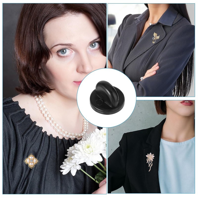 100 PCS Rubber Pin Backs, Lapel Pin Backs PVC Rubber