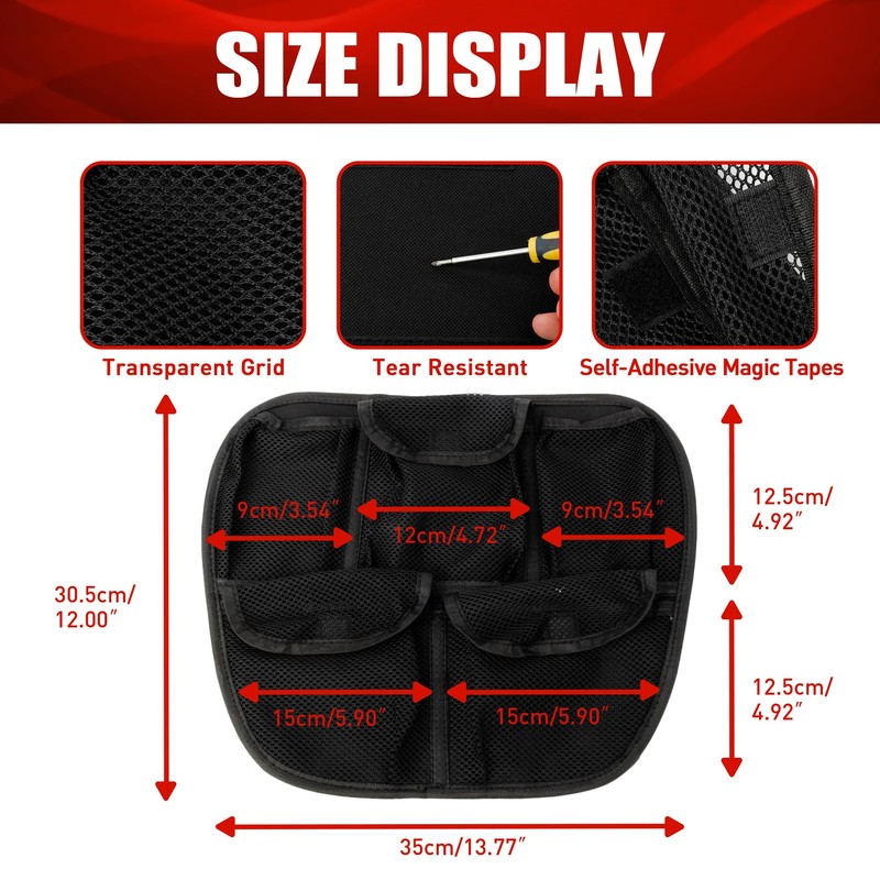 BAKAFOH Front Trunk Lid Organizer Frunk Tool Bag for Can