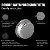 MHW-3BOMBER 54mm Espresso Filter Basket, 15g Double-layer Stainless Steel High