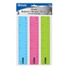 BAZIC Products Plastic Ruler 6" (15cm), Inches Centimeter Metric Measuring