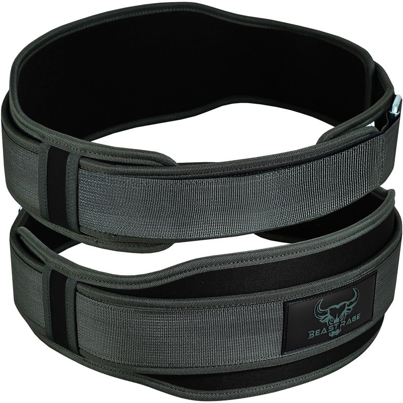Weight Lifting Belt Double Strength 5.5 Padded Neoprene Back Gym
