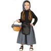 Castañera Costume for Girls, Black
