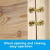 LifCratms 12 Pack 8 mm Hidden Brass Barrel Hinges, Furniture