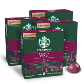 Starbucks by Nespresso Vertuo, French Roast, Dark Roast Coffee, 32-count Coffee Pods, Brews 7.8 oz.