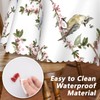 Spring Tablecloth 70x70 Inch Round, Birds Branch Floral Table Cover