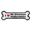 Crazy Sticker Guy - I Love My American Staffordshire Terrier