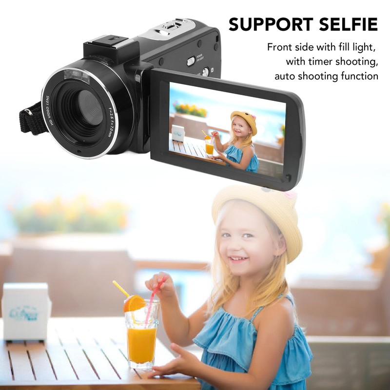 Camcorder Video Camera 4K Ultra 56MP with Night Vision, 18X