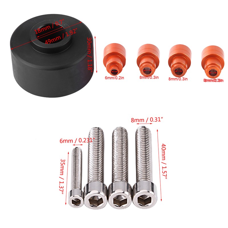 4pcs CNC Front &amp; Rear Fork Wheel Frame Slider Crash