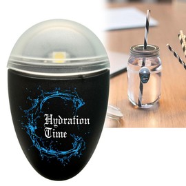Hydration Reminder, Heatstroke Prevention, Moisturizing, Auto My Bottle, Dehydration Prevention (Black)