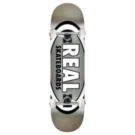 Real Skateboard Assembly Easy Rider Glitter Oval 8.25" x 32.07" Complete