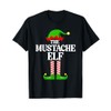 Mustache Elf Family Matching Group Funny Christmas T-Shirt