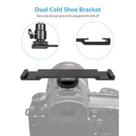 SYNCO SM5 Cold Shoe Base Adapter Mount for Microphone LED Light Flash
