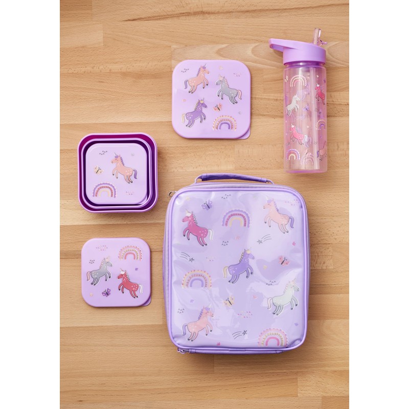 Unicorn Lunch Bag, 3 Pack Nested Boxes Tiny to Tots
