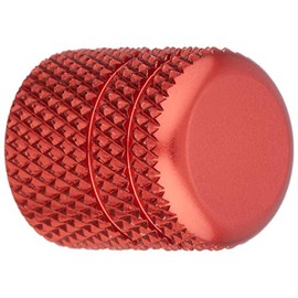 ポッシュフェイス(POSH FAITH) バイク用品 アルミカラードエアーバルブキャップ ローレット ディープオレンジ 000801-14