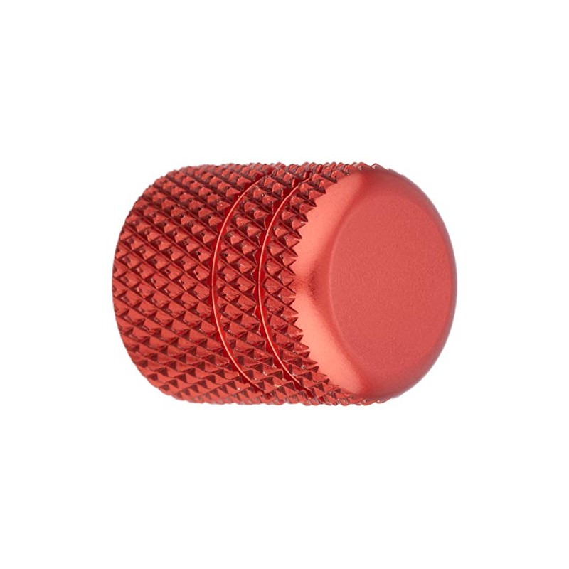 ポッシュフェイス(POSH FAITH) バイク用品 アルミカラードエアーバルブキャップ ローレット ディープオレンジ 000801-14