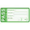 Pat Test Sticker with Fuse Rating, 1x2 inch 100pcs Pat