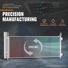 Factory Style Aluminum Front A/C Condenser Compatible with 2016-2018 Toyota RAV4 Hybrid Model Japan Built