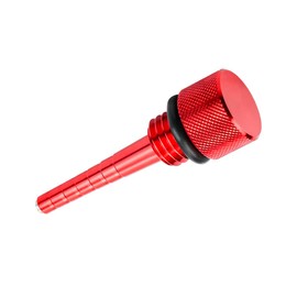Wevdn Magnetic Oil Dipstick, Aluminum Magnetic Oil Dip Stick with M18-2.5 Threading, Magnetic Oil Dipstick Replacement with Rubber O Ring, 3500 Inverter Generator Oil Dipstick (Red)