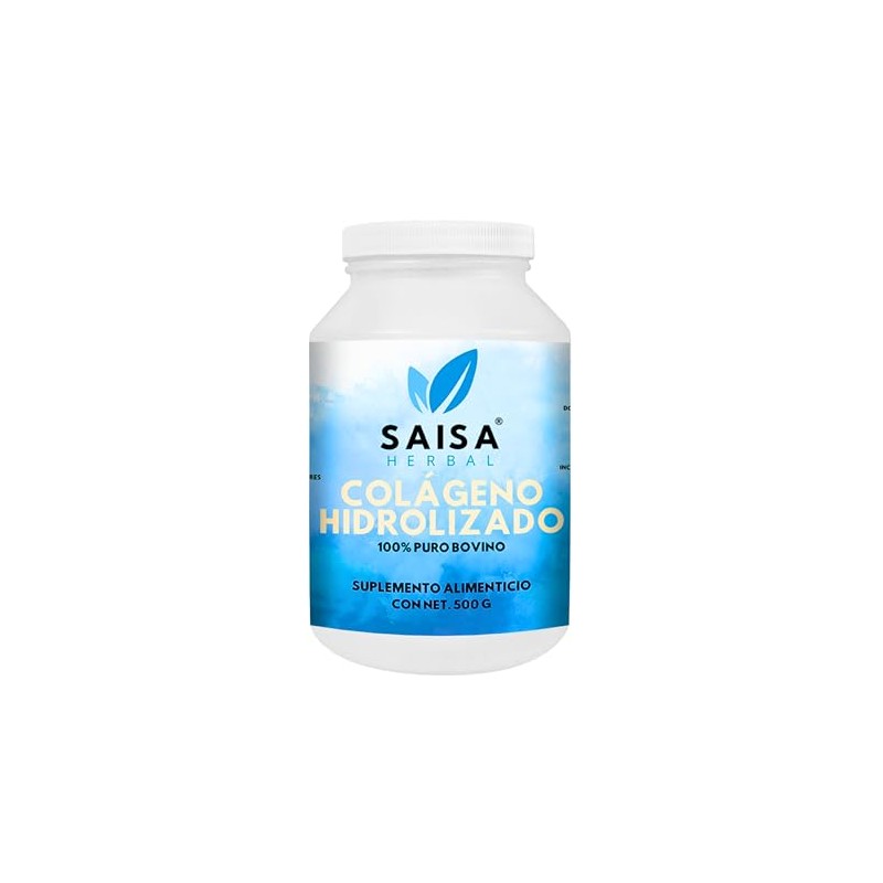 Colágeno Hidrolizado 100 Puro Bovino 500 Proteína Polvo Tipo Sabor
