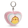 NICI PiuPiu 48222 Key Ring 8 cm Heart-Shaped Yellow