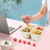greenandlife Kids Bento Snack Box 4 Compartment Snack Container