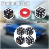 MEAJOO 8PCS Dice Tire Valve Stem Caps,Corrosion Resistant Leak-Proof Tire