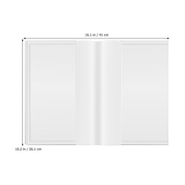 MAGICLULU Pack of 10 Transparent Book Covers Made of Plastic Waterproof Book Covers Made of Plastic Notebook Protection Reusable 16 Carat Transparent Book Covers for Books