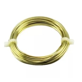 Copper Wire USA 16 Ga. Yellow Brass Round Wire 50 Ft.  Coil  ( Dead Soft )