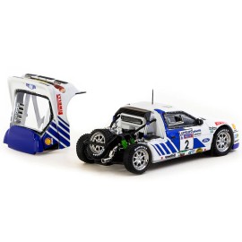 DCD Ford RS200 #2 Stig Blomqvist Bruno Berglund 1/64 Scale Diecast Model Car Lombard RAC Rally (1986) Hobby64+ Series Tarmac