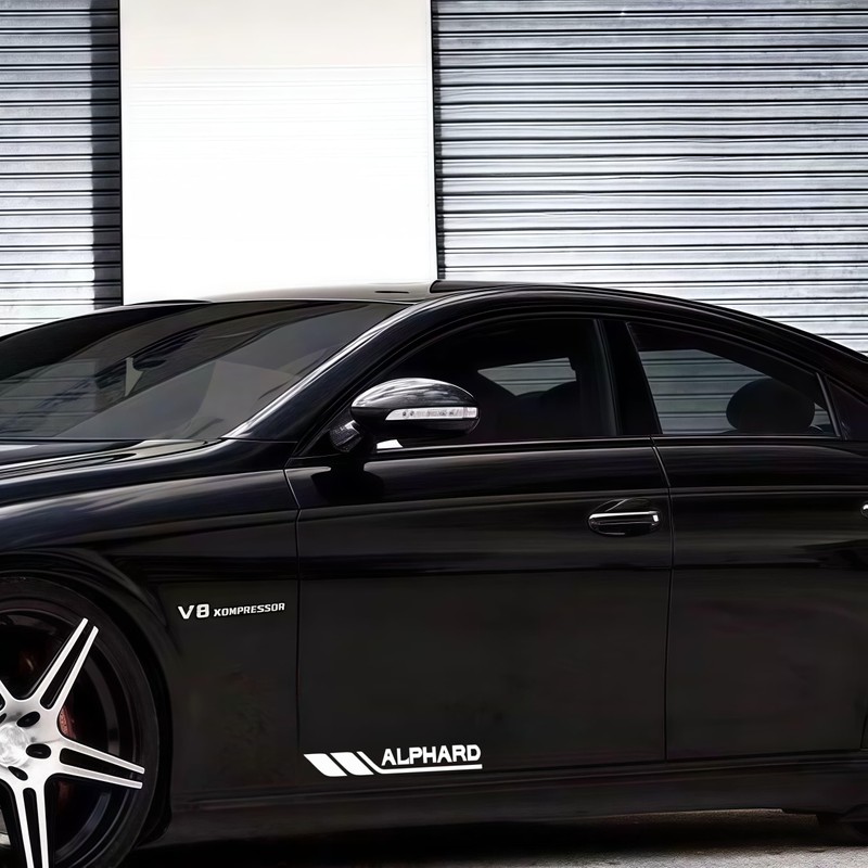 Alphard Body Sticker Fender Universal Door Side Rear Glass Side