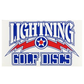 Lightning Golf Discs Logo Disc Golf Sticker - Large